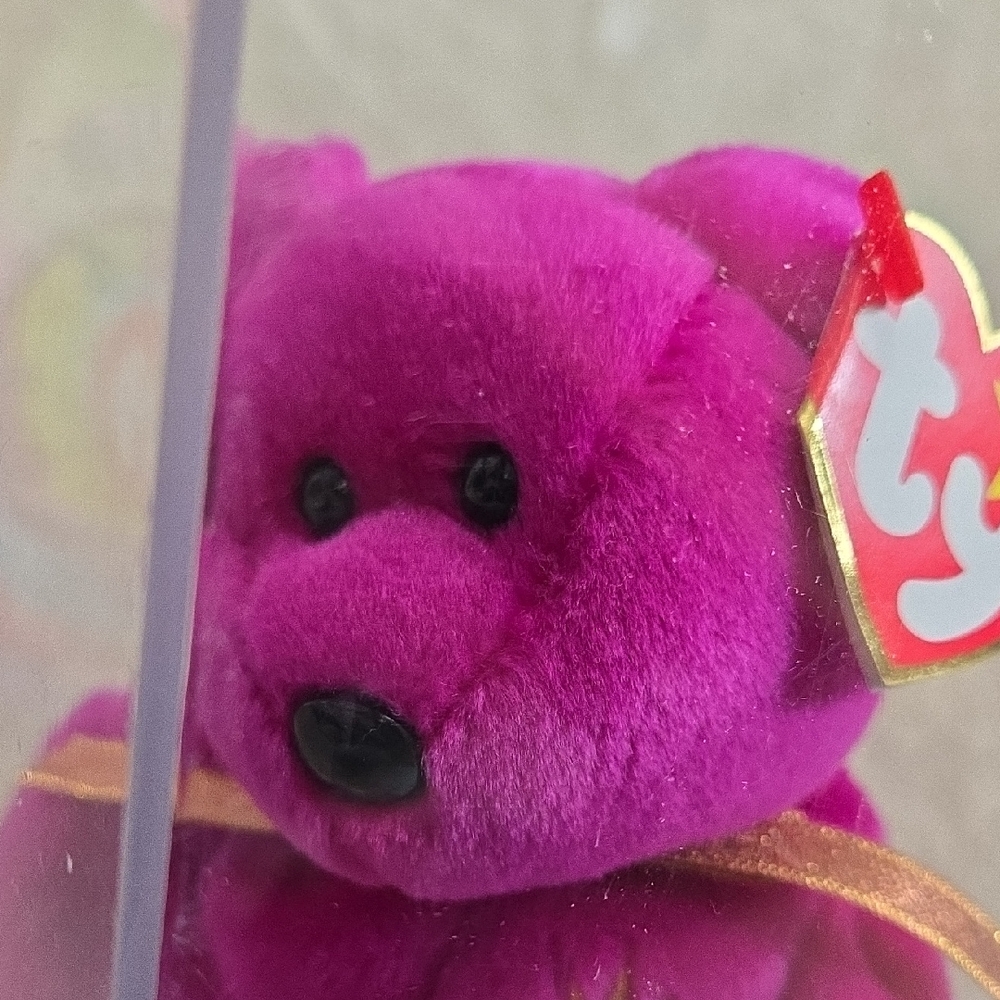 Ty Purple Plush Stuffed Animal Bear